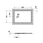 Duravit Tempano Duschwanne 100 x 70 cm, mit Antislip
