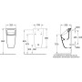 Villeroy & Boch Architectura Absaug-Urinal, mit Zielobjekt, Zulauf verdeckt