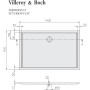 Villeroy & Boch Futurion Flat Duschwanne 140 x 90 cm