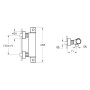 VitrA Root Round Thermostat-Brausearmatur AquaHeat für Aufputz