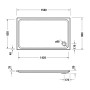 Duravit D-Code Rechteck Duschwanne 150 x 90 cm mit Antislip