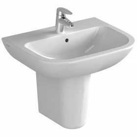 VitrA S20 Waschtisch 60 cm, ohne Hahnloch, mit Überlauf