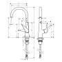 hansgrohe Talis M51 Einhebel-Küchenmischer 260, 1jet