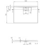 Villeroy & Boch Architectura Metalrim Duschwanne 100 x 70 x 4,8 cm