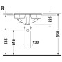 Duravit 1930 Einbauwaschtisch 58 cm
