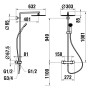 LAUFEN VIVID Thermostatisches Duschsystem mit Ablage