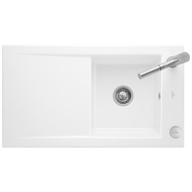 Évier Villeroy & Boch Timeline 50 flat, bonde avec commande excentrée