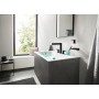 hansgrohe Finoris 3-Loch Waschtischarmatur 160 mit Push-Open Ablaufgarnitur