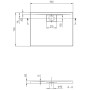Villeroy & Boch Architectura Metalrim Duschwanne 90 x 70 x 4,8 cm