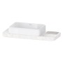 Duravit Qatego Steinkonsolen-Set mit Waschtisch mit Konsole 100 x 41 cm