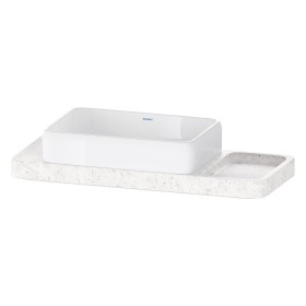 Set di console in pietra Duravit Qatego con lavabo su console 100 x 41 cm