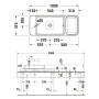 Duravit Qatego Steinkonsolen-Set mit Waschtisch mit Konsole 100 x 41 cm