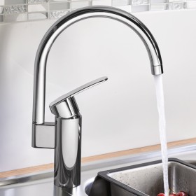 Robinet d'évier monocommande GROHE Wave Cosmopolitan, bec haut de 1/2"
