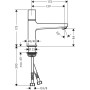 hansgrohe Metropol Select-Waschtischmischer 100 inkl. Push-Open Ablaufgarnitur
