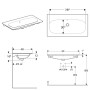 Geberit Acanto Möbelwaschtisch 90 x 48 cm