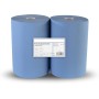 Roelaux Papier d‘essuyage industriel Bleu Power Maxi 2 rouleaux Web...