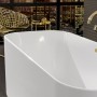 Villeroy & Boch Finion freistehende Badewanne 170 x 70 cm mit Design-Ring