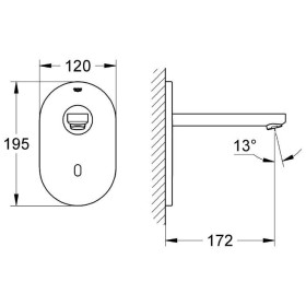GROHE Eurosmart Cosmopolitan E Elettronica Infrarossi Bluetooth per lavabo