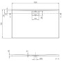 Villeroy & Boch Architectura Metalrim Duschwanne 150 x 90 x 4,8 cm