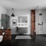 hansgrohe Rainfinity Wandanschluss Porter 500 mit Ablage und Brausehalter links