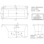 Villeroy & Boch Squaro Duo Slim Line Badewanne 179,4 x 79,4 cm