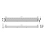 hansgrohe RainDrain Match Fertigset Duschrinne 90 cm, mit höhenverstellbarem Rahmen