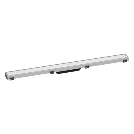 hansgrohe RainDrain Match Fertigset Duschrinne 90 cm, mit höhenverstellbarem Rahmen