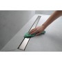 hansgrohe RainDrain Match Fertigset Duschrinne 90 cm, mit höhenverstellbarem Rahmen