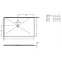 Villeroy & Boch Subway Infinity Duschwanne 90 x 90 cm für Eck-Einbau links oder rechts