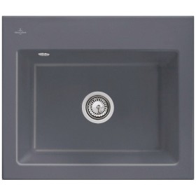 Évier encastrable Villeroy & Boch Subway 60 S FLAT avec bonde à commande manuelle