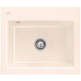 Évier encastrable Villeroy & Boch Subway 60 S FLAT, bonde à commande manuelle