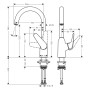 hansgrohe Focus M42 Einhebel-Küchenmischer 220, 1jet
