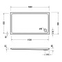 Duravit D-Code Rechteck Duschwanne 160 x 90 cm