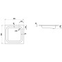 LAUFEN Platina Duschwanne 90 x 90 cm ohne Antislip