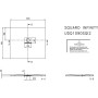 Villeroy & Boch Squaro Infinity Duschwanne 100 x 90 cm