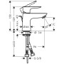 hansgrohe Talis E Einhebel-Waschtischmischer 80 LowFlow mit Ablaufgarnitur