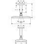 hansgrohe Raindance E Kopfbrause 240 1jet mit Deckenanschluss