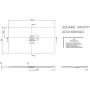 Villeroy & Boch Squaro Infinity Duschwanne 160 x 90 cm