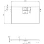 Villeroy & Boch Architectura Metalrim Duschwanne 120 x 75 x 4,8 cm