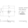 Villeroy & Boch Squaro Infinity Duschwanne 120 x 80 cm
