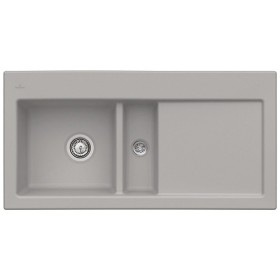 Évier encastrable Villeroy & Boch Subway 60 FLAT, bonde à commande manuelle, cuve à gauche
