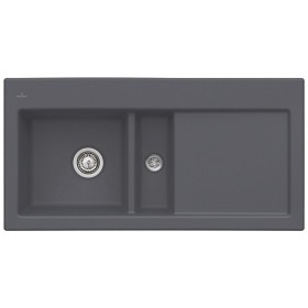 Évier encastrable Villeroy & Boch Subway 60 FLAT, bonde à actionnement manuel, cuve à gauche