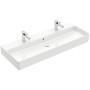 Villeroy & Boch Memento 2.0 Waschtisch 120 cm mit 2 Hahnlöchern, mit Überlauf