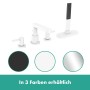 hansgrohe Finoris 4-Loch Wannenrandarmatur mit Schlauchbox