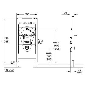 GROHE Rapid SL pour urinoir avec capteur de température