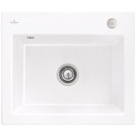 Évier encastrable Villeroy & Boch Subway 60 S FLAT, bonde avec commande excentrée