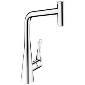 hansgrohe Metris Select M71 Einhebel-Küchenmischer 320, Ausziehauslauf, 1jet