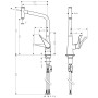 hansgrohe Metris Select M71 Einhebel-Küchenmischer 320, Ausziehauslauf, 1jet