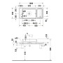 Duravit Qatego Steinkonsolen-Set mit Waschtisch, Konsole und Konsolenträger 100 x 45 cm