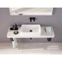 Duravit Qatego Steinkonsolen-Set mit Waschtisch, Konsole und Konsolenträger 140 x 45 cm